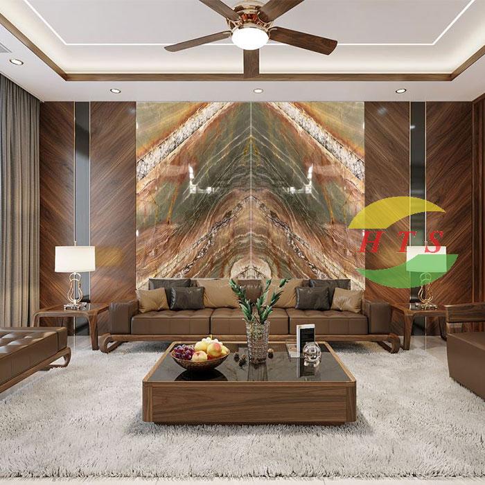 đá thạch anh tranh ghép